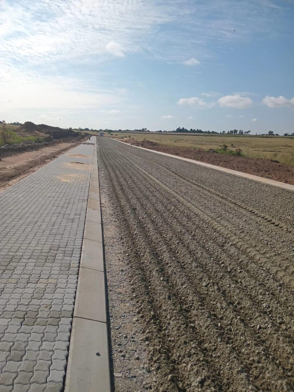 Interlocking block paving sidewalks